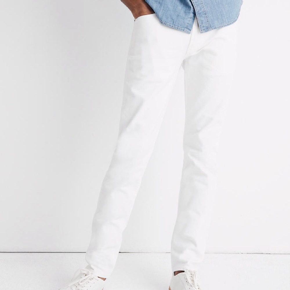 Madewell Men’s  Everyday Flex Jeans Tile White